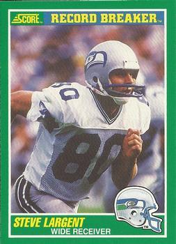 #327 Steve Largent - Seattle Seahawks - 1989 Score Football