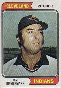 #327 Tom Timmermann - Cleveland Indians - 1974 Topps Baseball