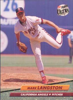 #327 Mark Langston - California Angels - 1992 Ultra Baseball