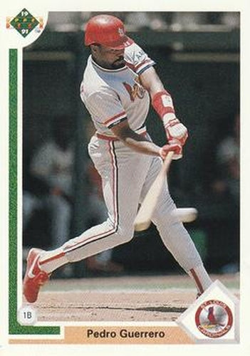 #327 Pedro Guerrero - St. Louis Cardinals - 1991 Upper Deck Baseball