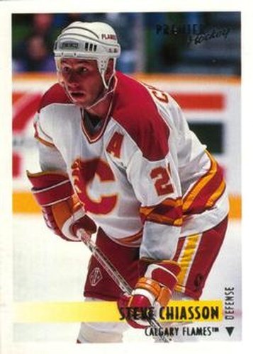 #327 Steve Chiasson - Calgary Flames - 1994-95 O-Pee-Chee Premier Hockey