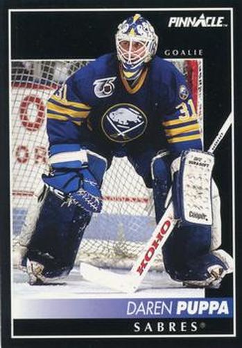 #327 Daren Puppa - Buffalo Sabres - 1992-93 Pinnacle Canadian Hockey