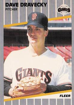 #327 Dave Dravecky - San Francisco Giants - 1989 Fleer Baseball