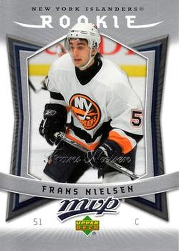 #327 Frans Nielsen - New York Islanders - 2007-08 Upper Deck MVP Hockey