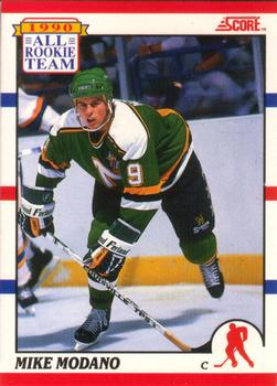 #327 Mike Modano - Minnesota North Stars - 1990-91 Score Canadian Hockey