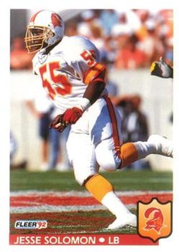#409 Jesse Solomon - Tampa Bay Buccaneers - 1992 Fleer Football