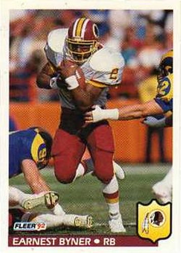 #414 Earnest Byner - Washington Redskins - 1992 Fleer Football