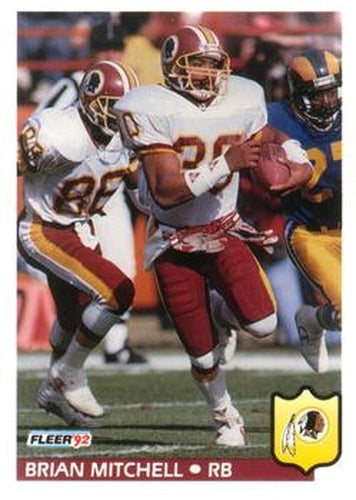 #426 Brian Mitchell - Washington Redskins - 1992 Fleer Football