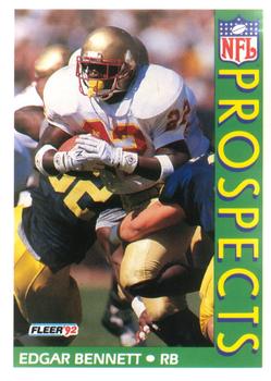 #432 Edgar Bennett - Florida State Seminoles - 1992 Fleer Football