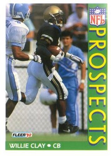 #436 Willie Clay - Georgia Tech Yellow Jackets - 1992 Fleer Football
