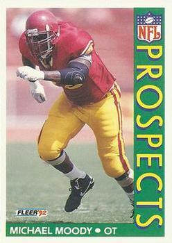 #444 Michael Moody - USC Trojans - 1992 Fleer Football