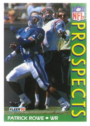 #445 Patrick Rowe - San Diego State Aztecs - 1992 Fleer Football
