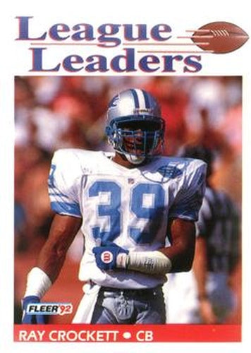 #463 Ray Crockett - Detroit Lions - 1992 Fleer Football