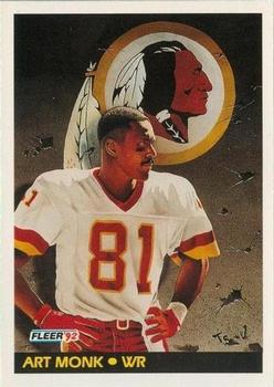 #473 Art Monk - Washington Redskins - 1992 Fleer Football