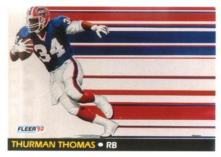 #476 Thurman Thomas - Buffalo Bills - 1992 Fleer Football