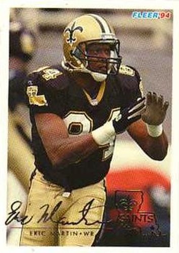 #328 Eric Martin - New Orleans Saints - 1994 Fleer Football