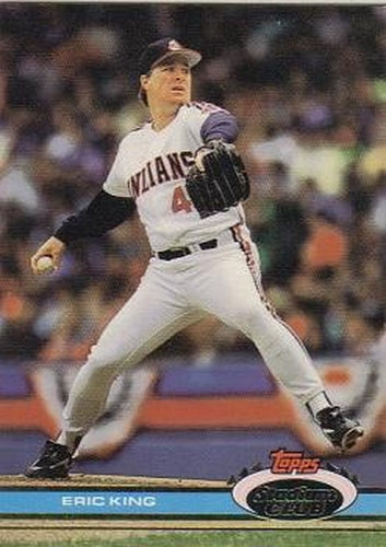 #328 Eric King - Cleveland Indians - 1991 Stadium Club Baseball
