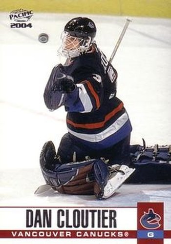 #328 Dan Cloutier - Vancouver Canucks - 2003-04 Pacific Hockey