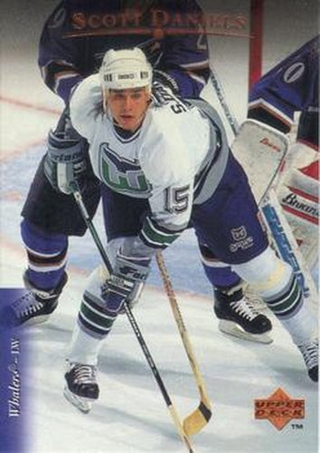 #328 Scott Daniels - Hartford Whalers - 1995-96 Upper Deck Hockey