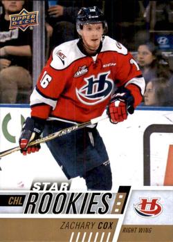 #328 Zach Cox - Lethbridge Hurricanes - 2017-18 Upper Deck CHL Hockey