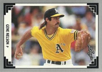 #328 Gene Nelson - Oakland Athletics - 1991 Leaf Baseball