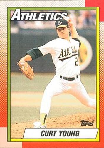 #328 Curt Young - Oakland Athletics - 1990 O-Pee-Chee Baseball