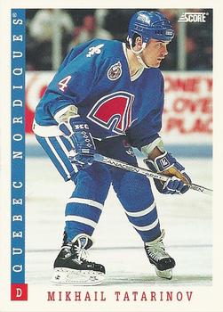 #328 Mikhail Tatarinov - Quebec Nordiques - 1993-94 Score Canadian Hockey