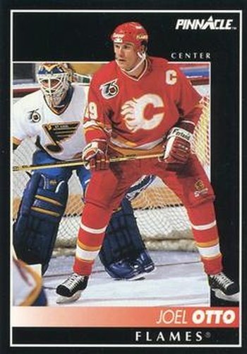 #328 Joel Otto - Calgary Flames - 1992-93 Pinnacle Canadian Hockey