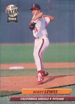 #328 Scott Lewis - California Angels - 1992 Ultra Baseball