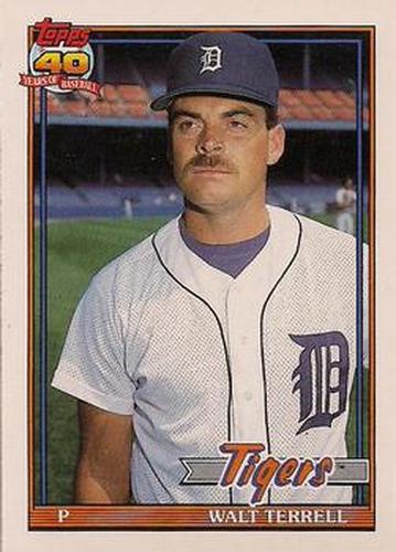 #328 Walt Terrell - Detroit Tigers - 1991 O-Pee-Chee Baseball