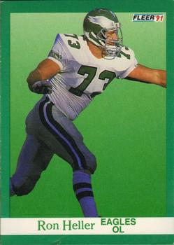 #328 Ron Heller - Philadelphia Eagles - 1991 Fleer Football