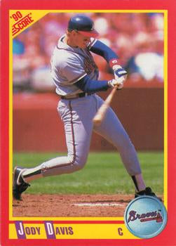 #328 Jody Davis - Atlanta Braves - 1990 Score Baseball