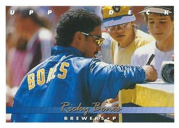 #328 Ricky Bones - Milwaukee Brewers - 1993 Upper Deck Baseball