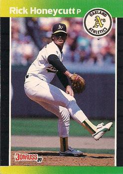 #328 Rick Honeycutt - Oakland Athletics - 1989 Donruss Baseball