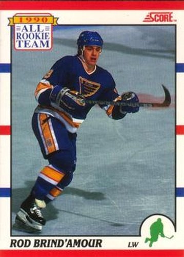 #328 Rod Brind'Amour - St. Louis Blues - 1990-91 Score Canadian Hockey