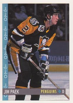 #328 Jim Paek - Pittsburgh Penguins - 1992-93 O-Pee-Chee Hockey