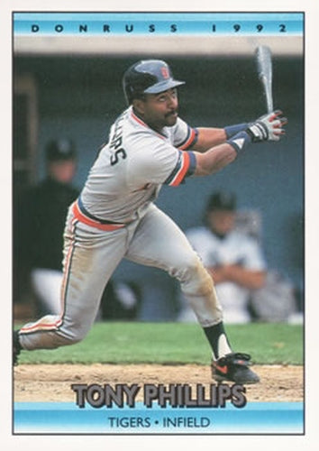 #328 Tony Phillips - Detroit Tigers - 1992 Donruss Baseball
