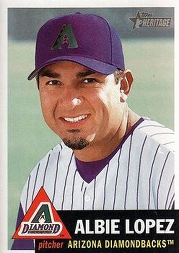 #328 Albie Lopez - Arizona Diamondbacks - 2002 Topps Heritage Baseball