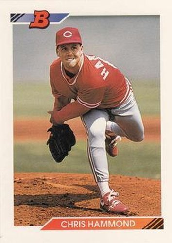 #328 Chris Hammond - Cincinnati Reds - 1992 Bowman Baseball