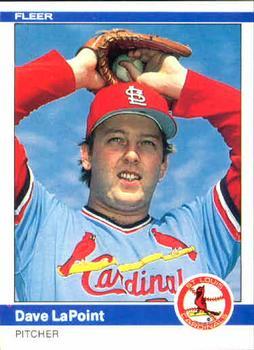 #328 Dave LaPoint - St. Louis Cardinals - 1984 Fleer Baseball