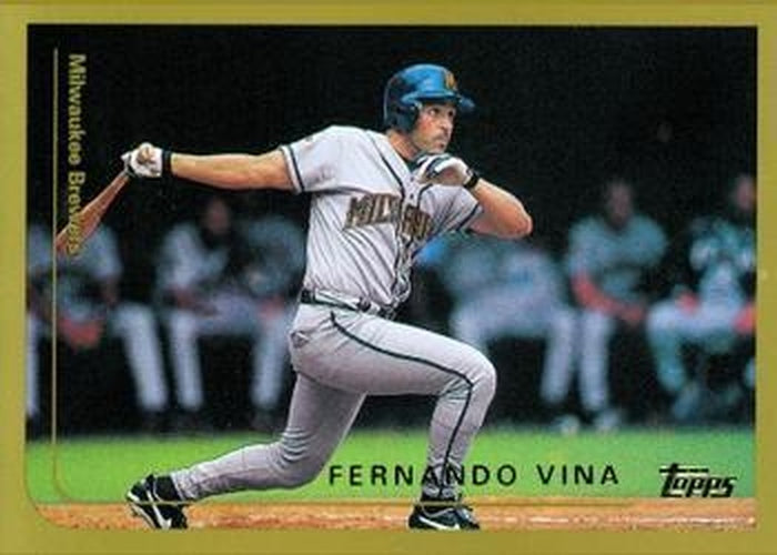 #328 Fernando Vina - Milwaukee Brewers - 1999 Topps Baseball