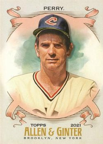 #328 Gaylord Perry - Cleveland Indians - 2021 Topps Allen & Ginter Baseball