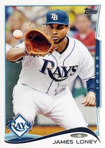#328 James Loney - Tampa Bay Rays - 2014 Topps Baseball