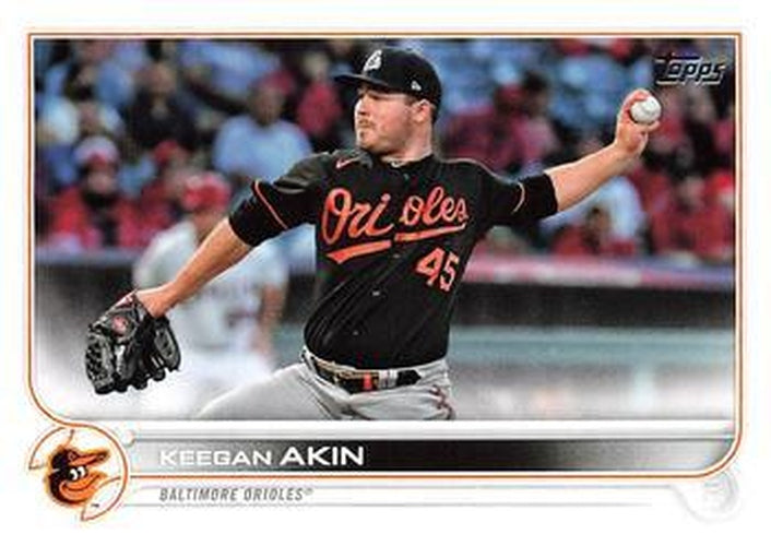 #328 Keegan Akin - Baltimore Orioles - 2022 Topps Baseball