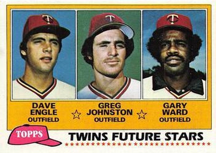 #328 Twins Future Stars Dave Engle / Greg Johnston / Gary Ward - Minnesota Twins - 1981 Topps Baseball