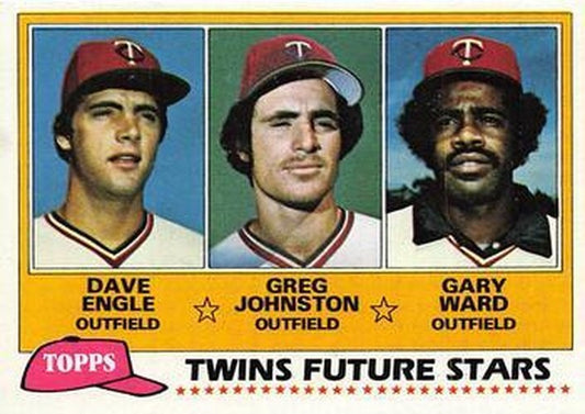 #328 Twins Future Stars Dave Engle / Greg Johnston / Gary Ward - Minnesota Twins - 1981 Topps Baseball