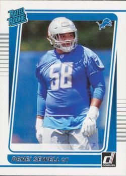 #328 Penei Sewell - Detroit Lions - 2021 Donruss Football