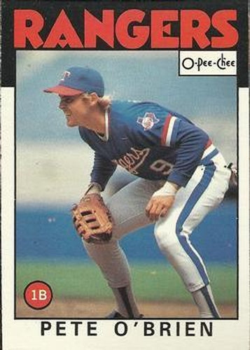 #328 Pete O'Brien - Texas Rangers - 1986 O-Pee-Chee Baseball