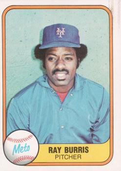 #328 Ray Burris - New York Mets - 1981 Fleer Baseball