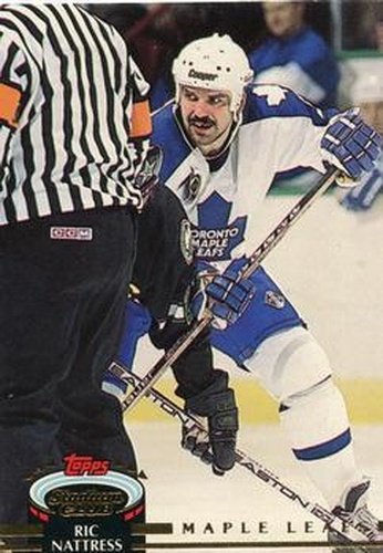 #328 Ric Nattress - Toronto Maple Leafs - 1992-93 Stadium Club Hockey